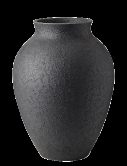 Knabstrup Keramik - vase H 27 cm black