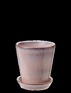 Knabstrup Keramik - urtepotteskjuler Ø 10.5 cm rose
