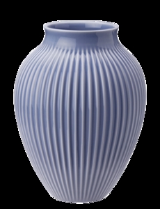 Knabstrup Keramik - vase H 27 cm ripple lavender
