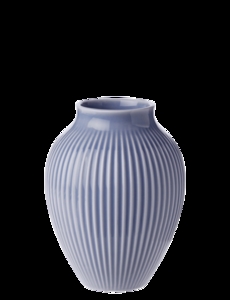 Knabstrup Keramik - vase H 12.5 cm ripple lavender