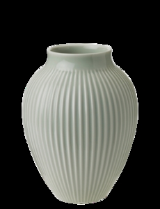 Knabstrup Keramik - vase H 20 cm ripple mint
