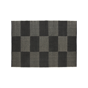 HAY - Tæppe Check Rug - Black L/ Sort - 170 x 240 cm