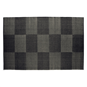 HAY - Tæppe Check Rug - Black L/ Sort - 200 x 300 cm