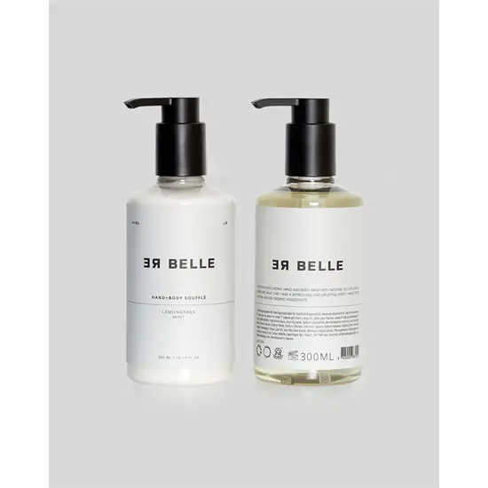 Rebelle Copenhagen - Duokit Hand & Body Wash, Hand & Body Soufflé Lemongrass Mint 300 ml - PCR