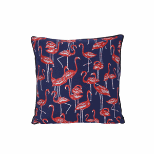 Image of Ferm Living - Pude "Salon - Flamingo" - 40x40 cm