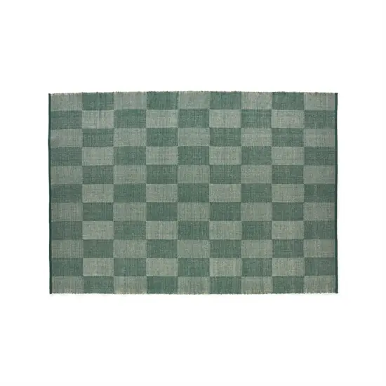 HAY - Tæppe Check Rug - Green/Grøn - 170 x 240 cm