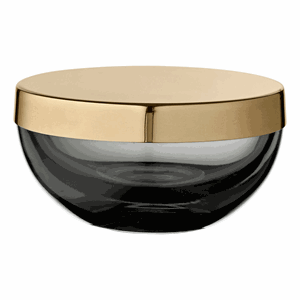 Image of AYTM - Tota boks - rund - Black/brass