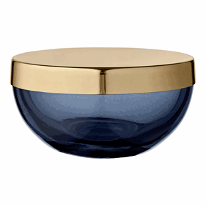 Image of AYTM - Tota boks - rund - Navy/brass