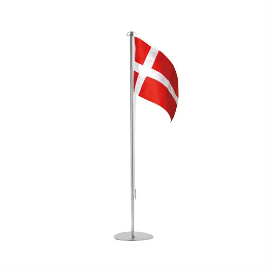 Piet Hein - Flagstang (170-cm) with tri-superelliptic base med DANSK flag