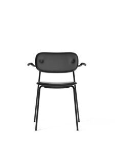 Audo Copenhagen - Co Dining Chair w/Armrest - Black Base - Black Oak Arms - Sort 