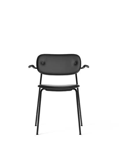 Audo Copenhagen - Co Dining Chair w/Armrest - Black Base - Black Oak Arms - Sort 