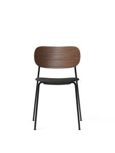 Audo Copenhagen - Co Dining Chair - Black Base - Dark Oak Back - Mørkegrå