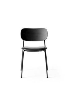 Audo Copenhagen - Co Dining Chair - Black Base - Dark Oak Back - Sort