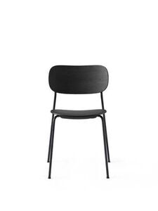 Audo Copenhagen - Co Dining Chair, Black Steel Base, Black Oak Seat and Back