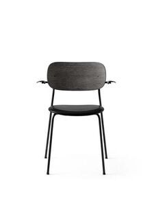 Audo Copenhagen - Co Dining Chair w/Armrest - Black Base - Black Oak Back and Arms - Sort