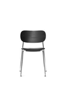 Audo Copenhagen - Co Dining Chair - Chrome  Base - Black Oak - Sort