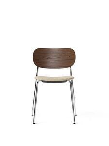 Audo Copenhagen - Co Dining Chair - Chrome Base - Dark Oak - Beige Bouclé