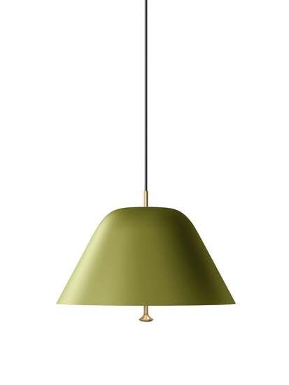 Audo Copenhagen - Levitate Pendant, 40, Sage Green, Brass