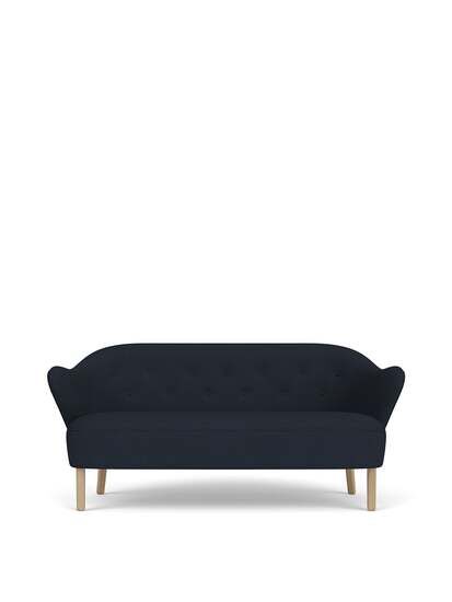 Audo Copenhagen - Ingeborg, Sofa, Oak Legs, Upholstered With PC2T, Natural Oak, EU - HR Foam, 0782 (Blue), Fiord, Fiord, Kvadrat