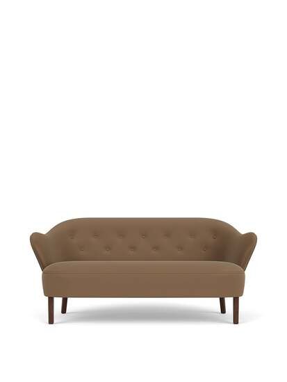 Audo Copenhagen - Ingeborg, Sofa, Oak Legs, Upholstered With PC4T, Dark Stained Oak, EU - HR Foam, 1103 (Brown), Grand Mohair, Grand Mohair, Danish Art Weaving