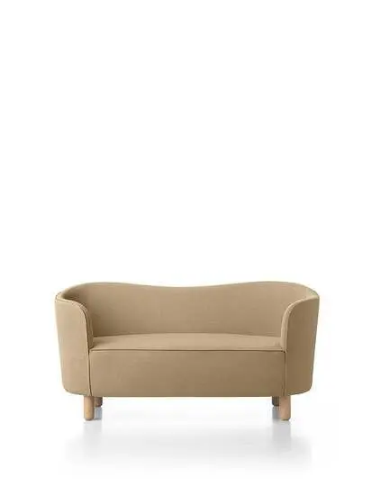 Audo Copenhagen - Mingle, Sofa, Oak Legs, Upholstered With PC3T, Natural Oak, EU - HR Foam, 0323 (Beige), Vidar, Vidar, Kvadrat