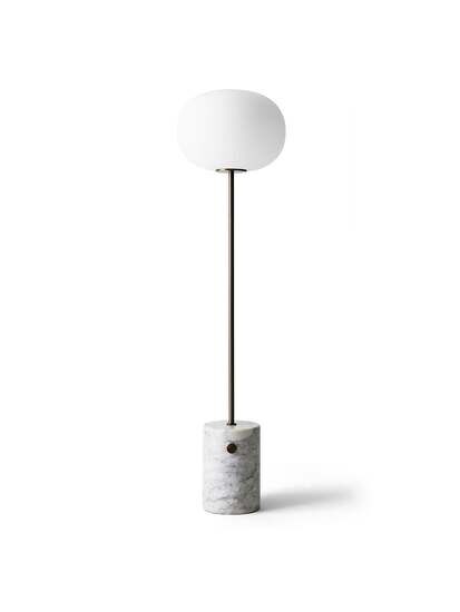 Audo Copenhagen - JWDA Floor Lamp, Carrara Marble, Bronzed Brass