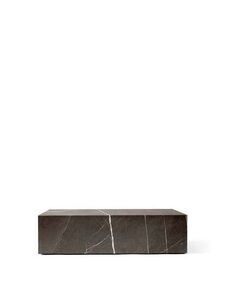 Audo Copenhagen - Plinth Low, Grey Kendzo - Marmor sofabord eller skulptur