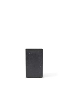 Audo Copenhagen - Plinth Tall,  Nero Marquina - Marmor sidebord