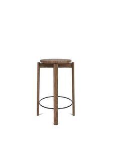 Audo Copenhagen - Passage Counter Stool, Walnut, Black Ring