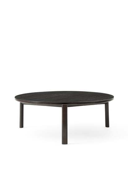 Audo Copenhagen - Passage Lounge Table, Ø90, Dark Lacquered Oak