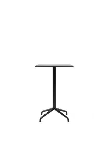 Audo Copenhagen - Harbour Column, Counter Table,  70 x 60 x H:93 cm, Black Steel Star Base, Black Painted Oak Top