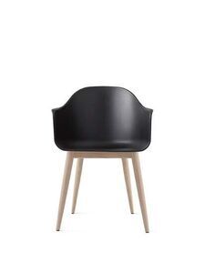 Audo Copenhagen - Harbour Dining Chair, Wood Base, Shell, Natural Oak, Shell, Black