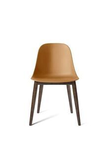 Audo Copenhagen - Harbour Side Dining Chair, Wood Base, Shell Without Upholstery, Dark Stained Oak, Shell, Khaki