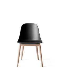 Audo Copenhagen - Harbour Side Dining Chair, Wood Base, Shell Without Upholstery, Natural Oak, Shell, Black