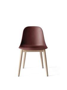 Audo Copenhagen - Harbour Side Dining Chair, Wood Base, Shell Without Upholstery, Natural Oak, Shell, Burned Red