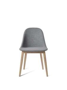 Audo Copenhagen - Harbour Side Dining Chair, Wood Base, Upholstered Shell PC2T, Natural Oak, EU/US - CAL117 Foam, 0751 (Blue) Fiord, Fiord, Kvadrat