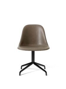 Audo Copenhagen - Harbour Side Dining Chair, Star Base, Swivel w/Return, Upholstered Shell PC1L, Black Aluminium, EU/US - CAL117 Foam, 0311 (Antilop), Dakar, Dakar, Nevotex