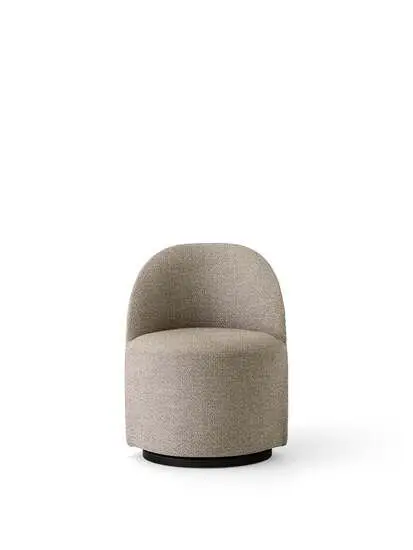 Audo Copenhagen - Tearoom, Side Chair, Swivel w/Return, Upholstered With PC3T, EU - HR Foam, 0004 (White), Safire, Safire, Sahco, Kvadrat