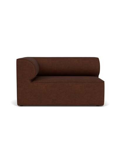 Audo Copenhagen - Eave Modular 86, Corner, 86x129 cm, Upholstered With PC0T, Left, EU - HR Foam, 08 (Bordeaux), Bouclé, Bouclé, Audo