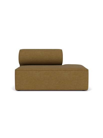 Audo Copenhagen - Eave Modular 86, Open End, 86x129 cm, Upholstered With PC0T, Right, EU - HR Foam, 06 (Gold), Bouclé, Bouclé, Audo