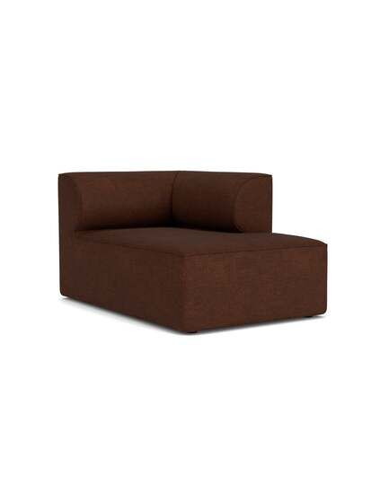 Audo Copenhagen - Eave Modular 86, Chaise Longúe, 86x129 cm, Upholstered With PC0T, Right, EU - HR Foam, 08 (Bordeaux), Bouclé, Bouclé, Audo