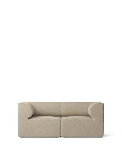 Audo Copenhagen - Eave 86, 2-Seater, Configuration 1, Upholstered With PC0T, EU - HR Foam, 02 (Beige), Bouclé, Bouclé, Audo