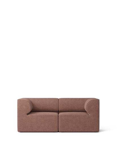 Audo Copenhagen - Eave 86, 2-Seater, Configuration 1, Upholstered With PC0T, EU - HR Foam, 08 (Bordeaux), Bouclé, Bouclé, Audo