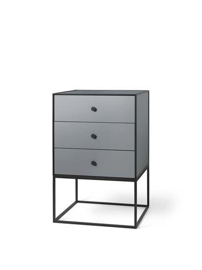 Audo Copenhagen - Frame Sideboard 49, Dark Grey, With 3 Drawers