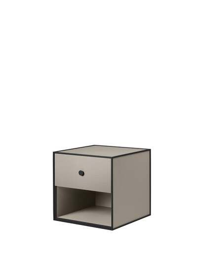 Audo Copenhagen - Frame 35 With One Drawer, 35X35X35, Sand