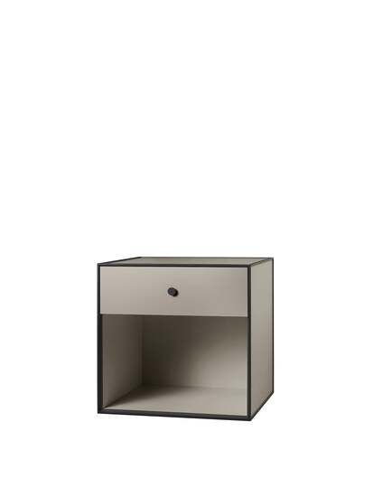 Audo Copenhagen - Frame 49 With One Drawer, 42X49X49, Sand