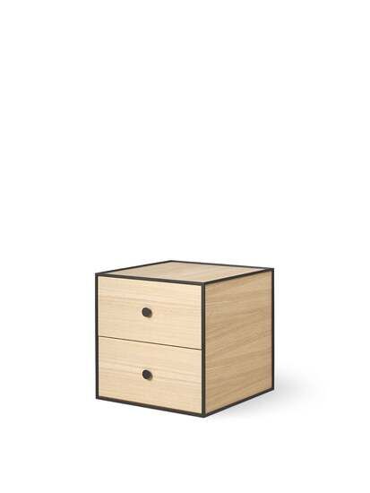 Audo Copenhagen - Frame 35, 35X35X35, Oak With 2 Drawers