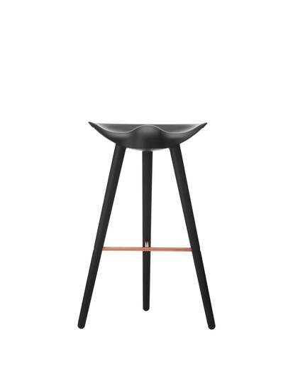 Audo Copenhagen - ML 42, Bar Stool, Blackstained Beech / Copper