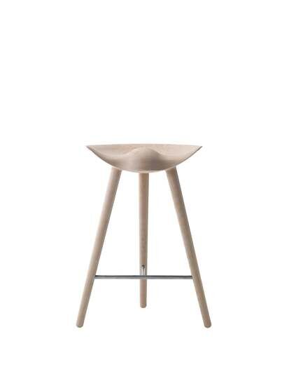 Audo Copenhagen - ML 42, Counter Stool, Oak / Stainless Steel