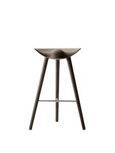 Audo Copenhagen - ML 42, Counter Stool, Brown Oiled Oak / Stainless Steel